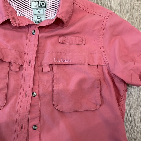 L.L. Bean | Women’s Outdoor Vented Quick Dry Shirt Salmon - Picture 3 of 6